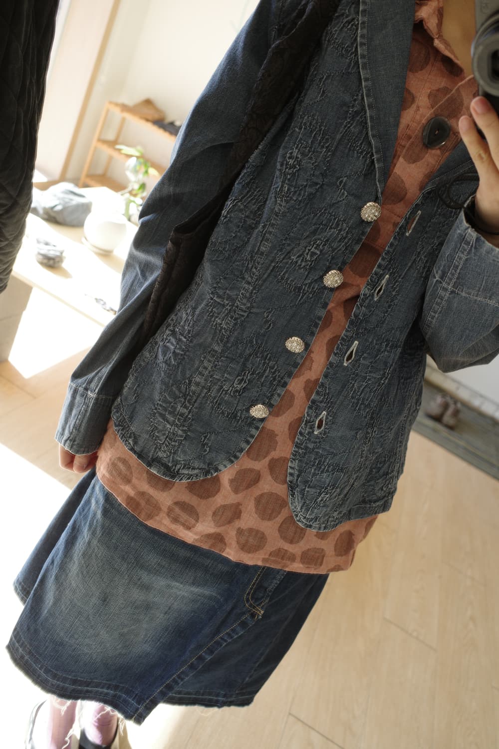 Corso rosso 자카드 빈티즈 자켓 상품이미지1