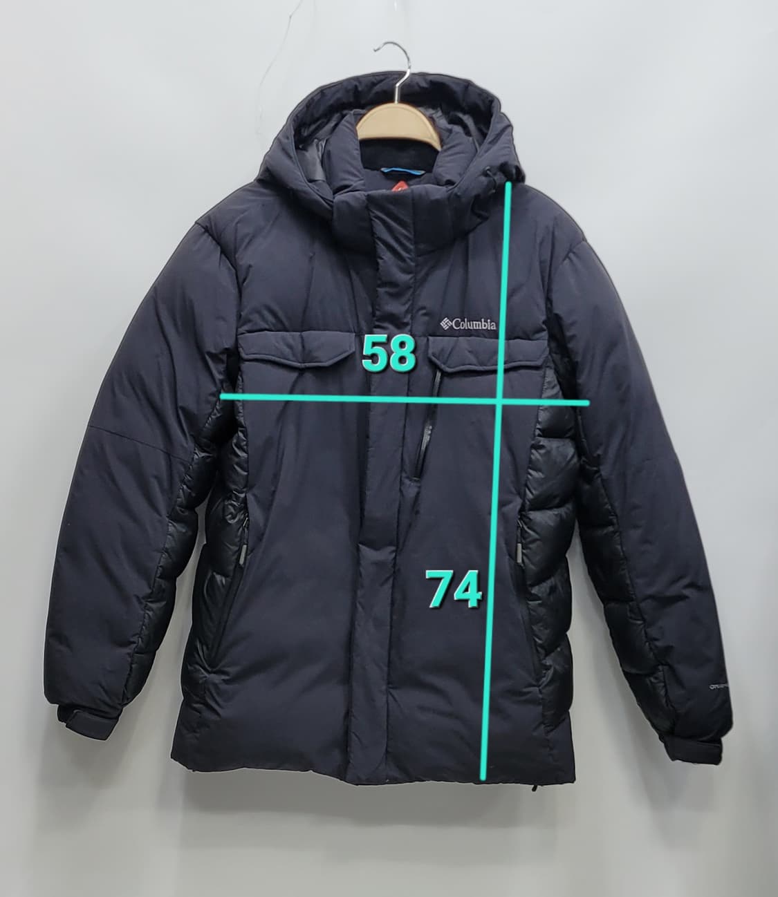 Columbia 컬럼비아 옴니히트 구스 다운 패딩 / 남 XL 블랙
 상품이미지10