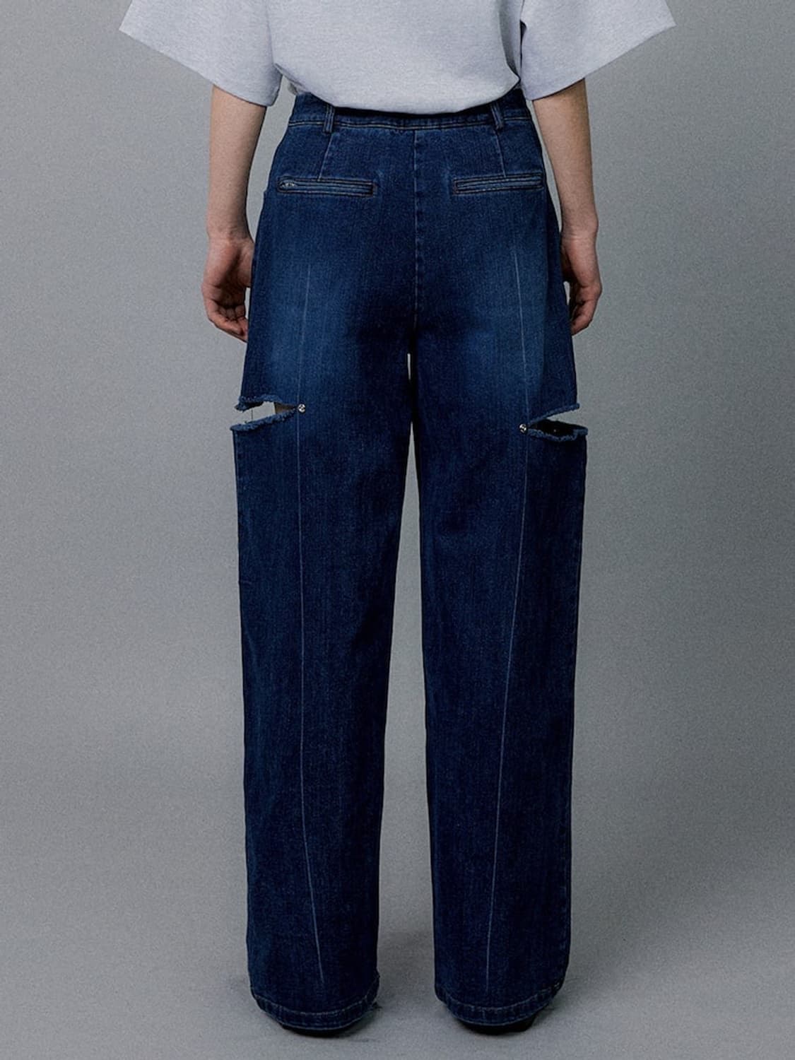 EPINGLER Side Cut Out Jean - Dawn Blue 상품이미지5