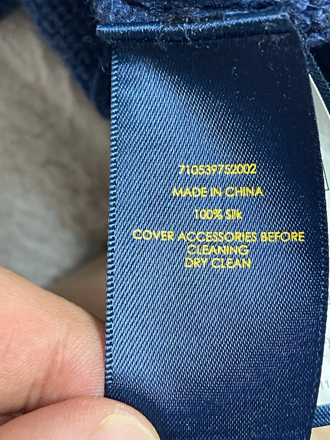 폴로 랄프로렌 실크100% 꽈배기 하프 집업 네이비 L 상품이미지9