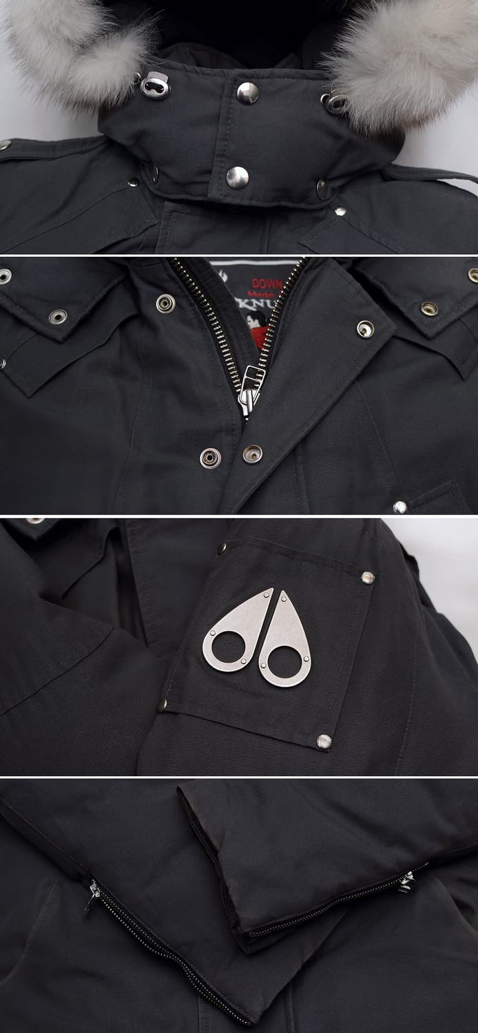 무스너클 스틸링 그레이 화이트 폭스퍼 다운 롱패딩 (XS / 90-95) 상품이미지9