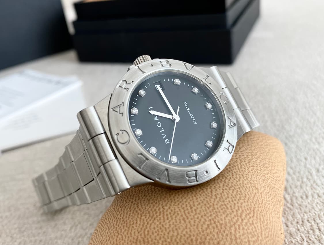 불가리 디아고노 LCV35 다이아 11P 남성용 35mm 미듐  오토메틱 상품이미지5