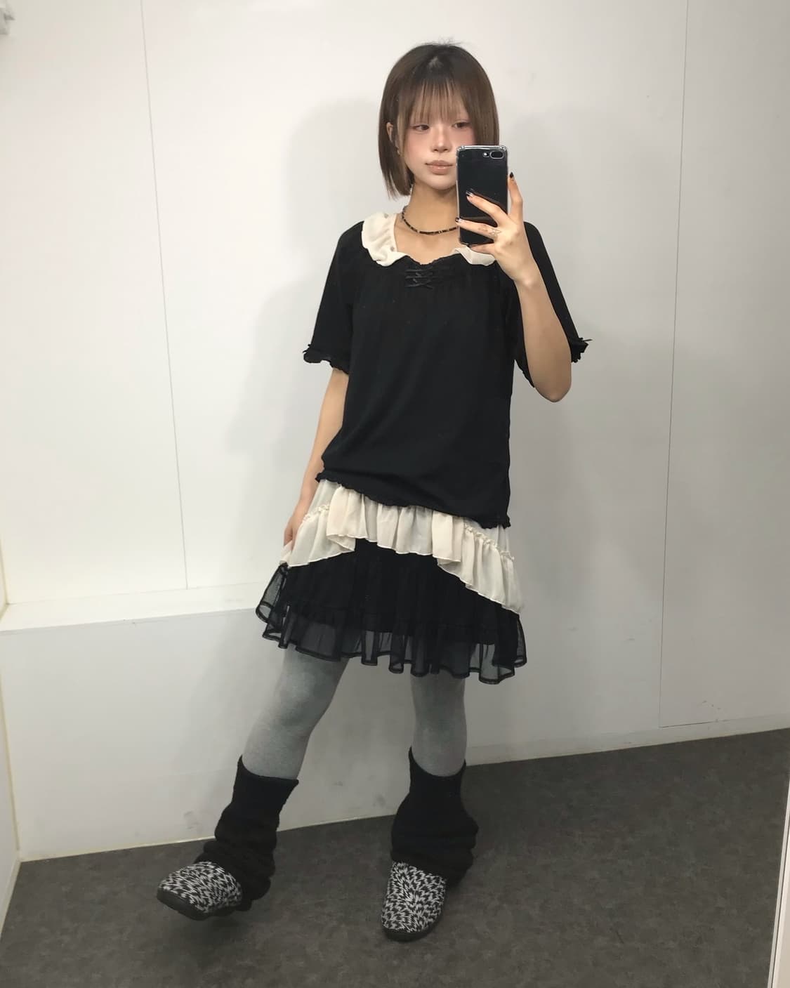 𖤐 블랙 프릴 코디 set𖤐  상품이미지3