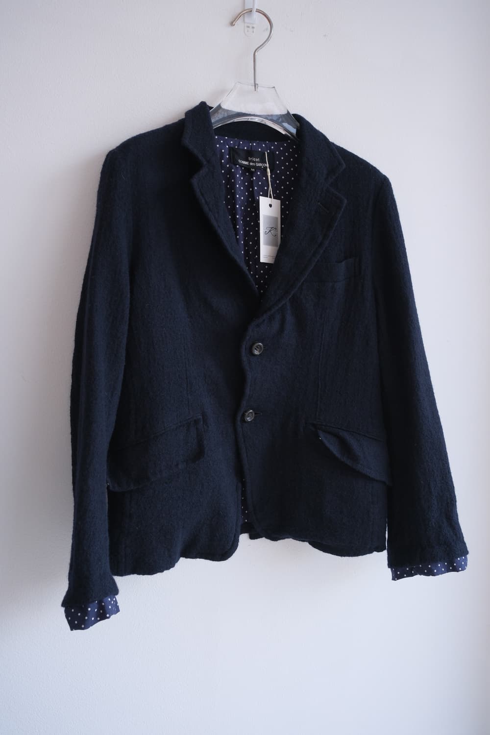 Shurunken wool dot lining wool jacket 상품이미지7
