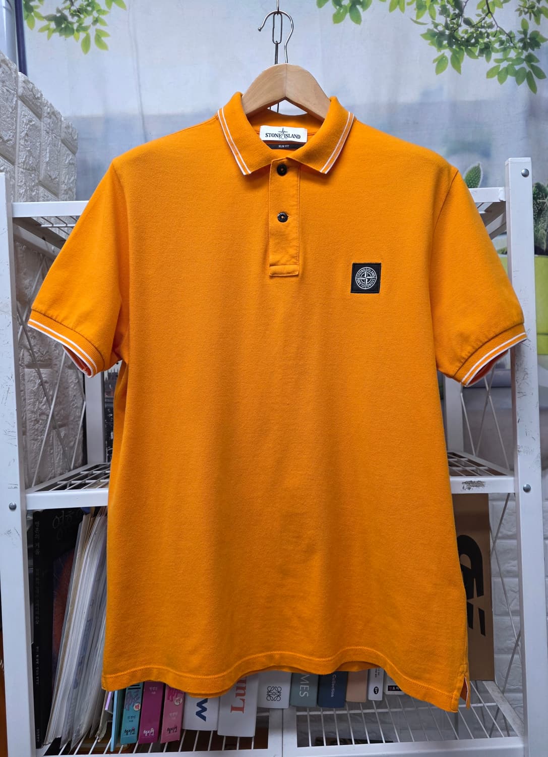 스톤아일랜드 남성 반팔티 105 슬림핏 카라티셔츠 MM87 상품이미지1