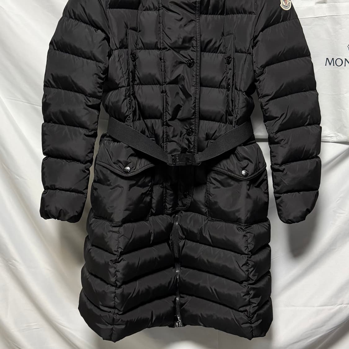 [S급/0] 몽클레어 클로에 여성패딩 블랙 라쿤퍼 풀구성 끌로에 상품이미지3