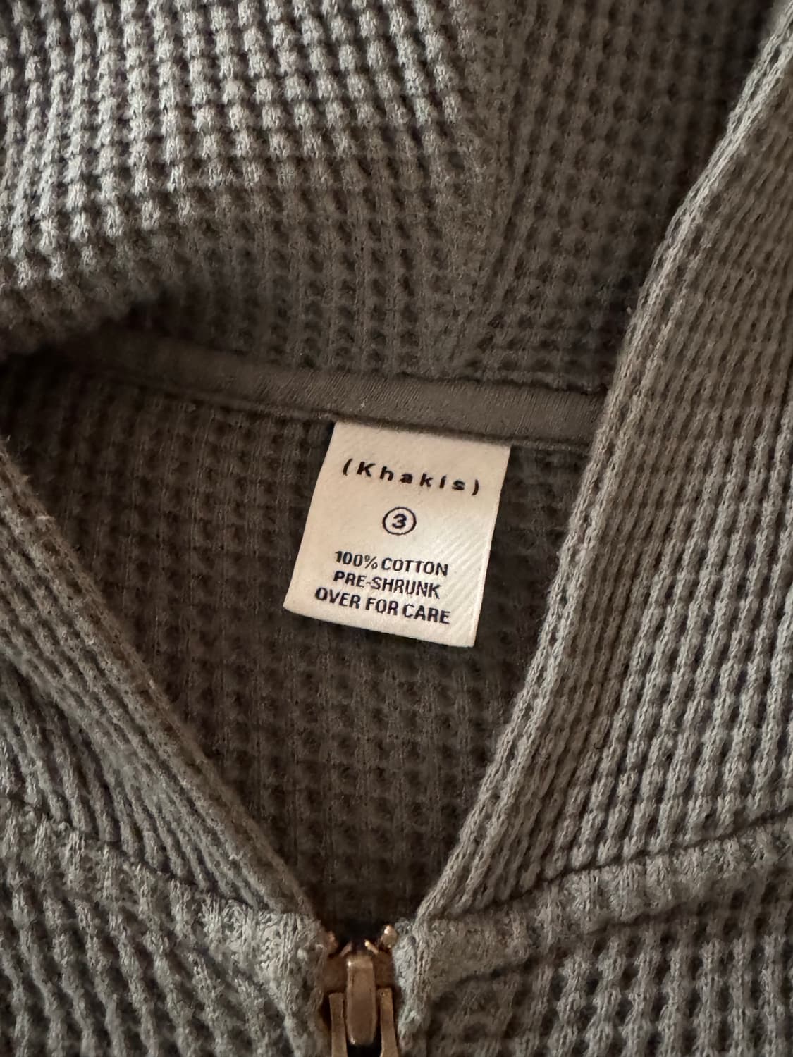 [L]Khakis 와플 후드집업 상품이미지3