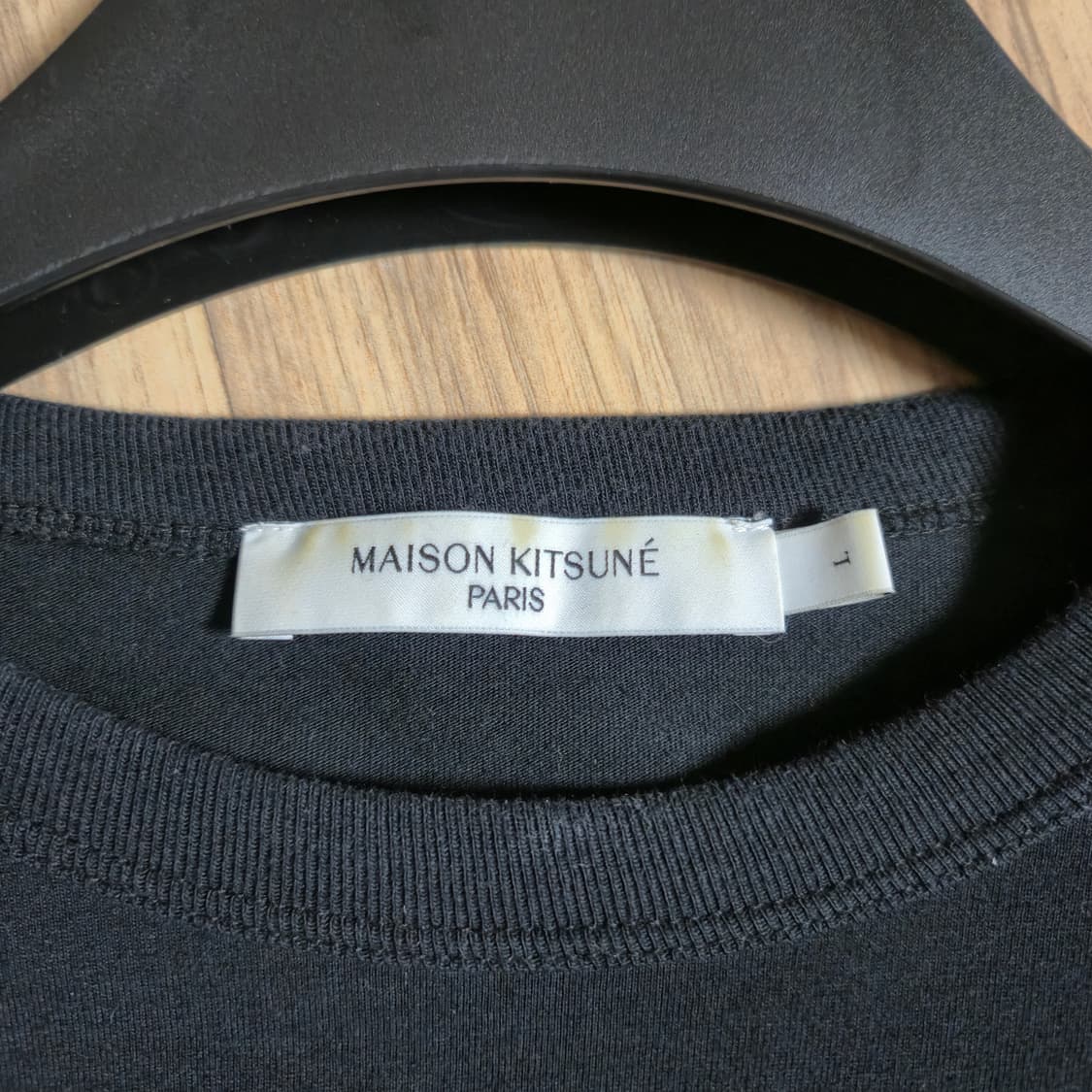 메종키츠네 폭스헤드 블랙 롱슬리브 L 상품이미지4