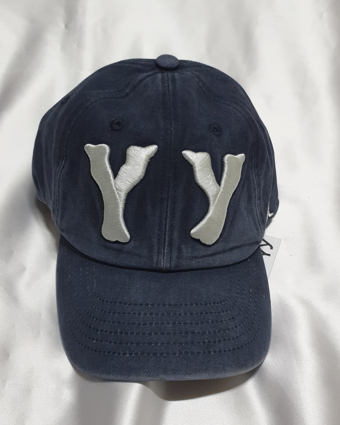 네이비그레이 오픈와이와이 로고 볼캡 모자 상품이미지8