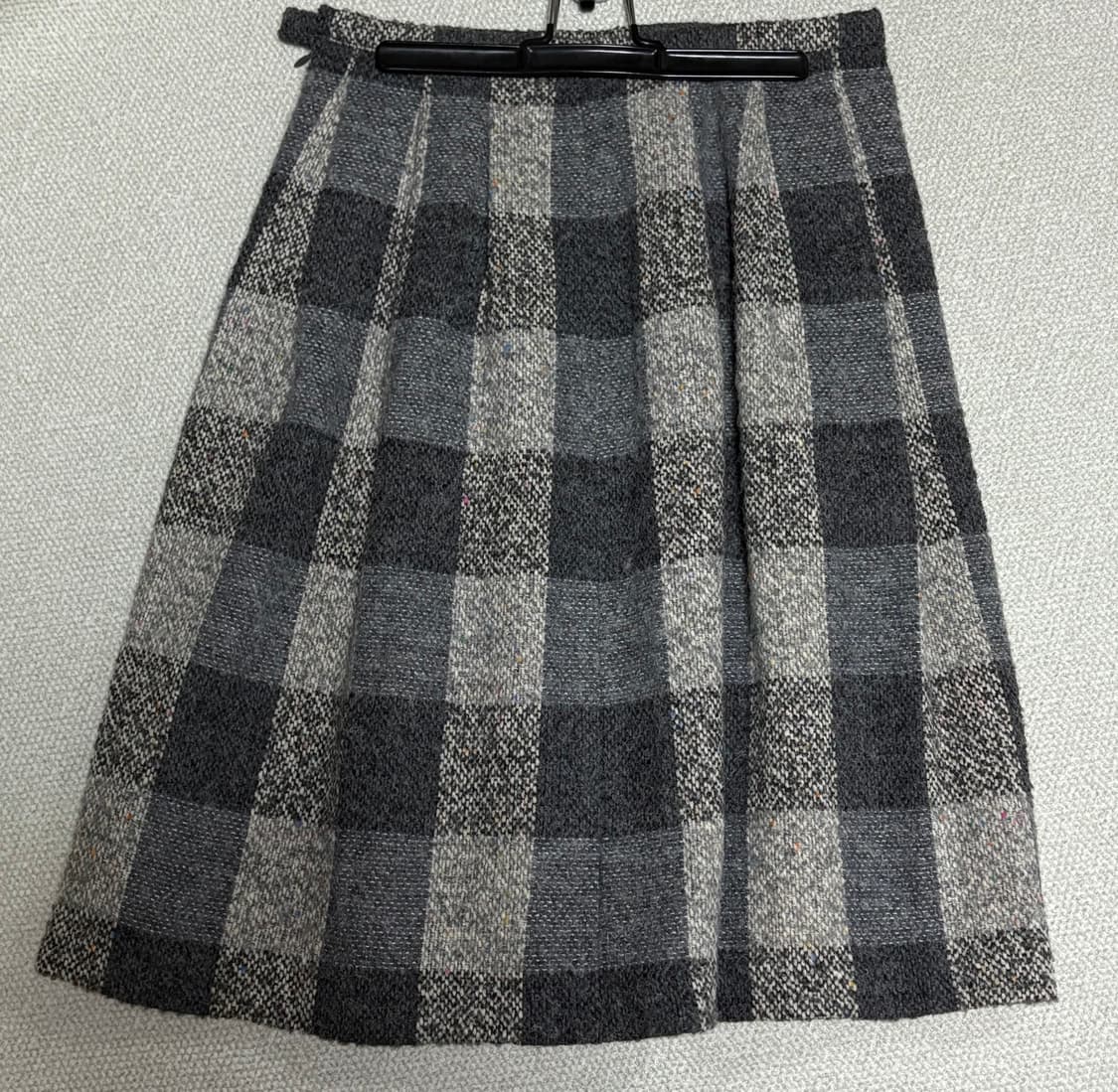 빈티지 체크 울 치마 상품이미지1