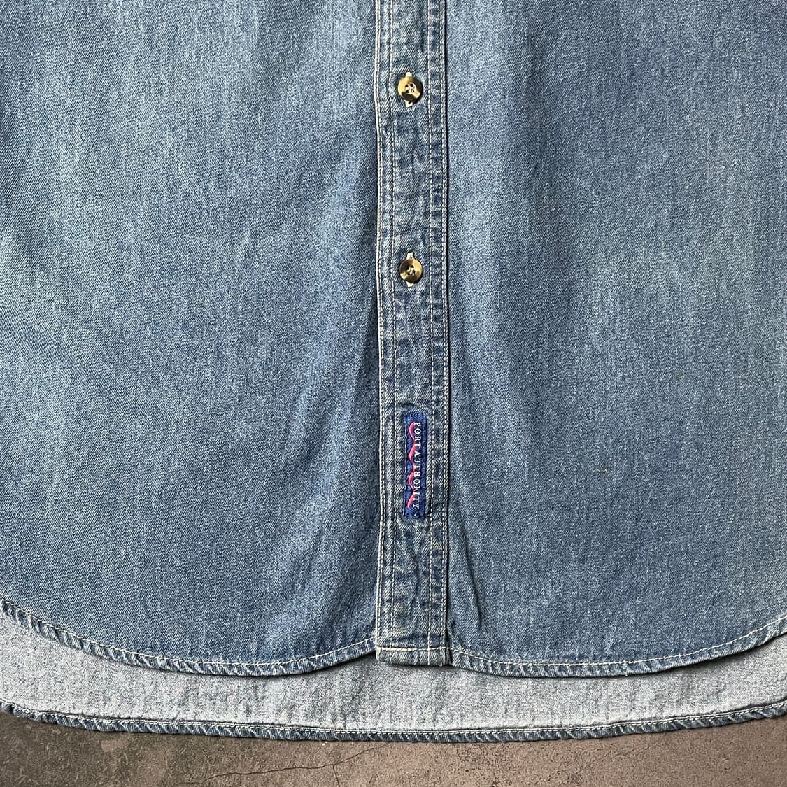 PORT AUTHORITY 빈티지 코튼 데님 셔츠 A00586 상품이미지4