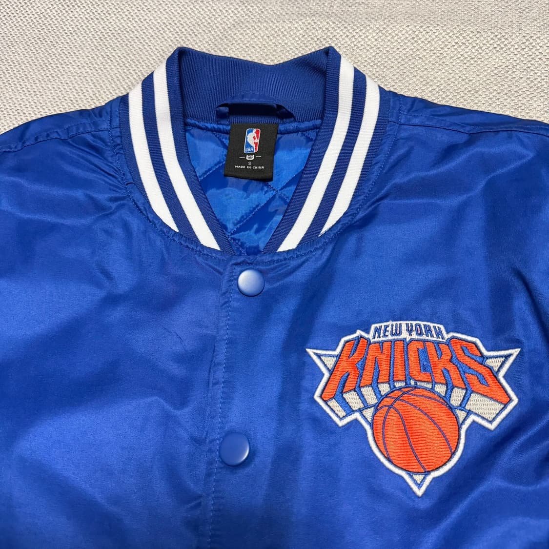 NBA 뉴욕 닉스 멀티 빅로고 바시티 자켓 상품이미지3