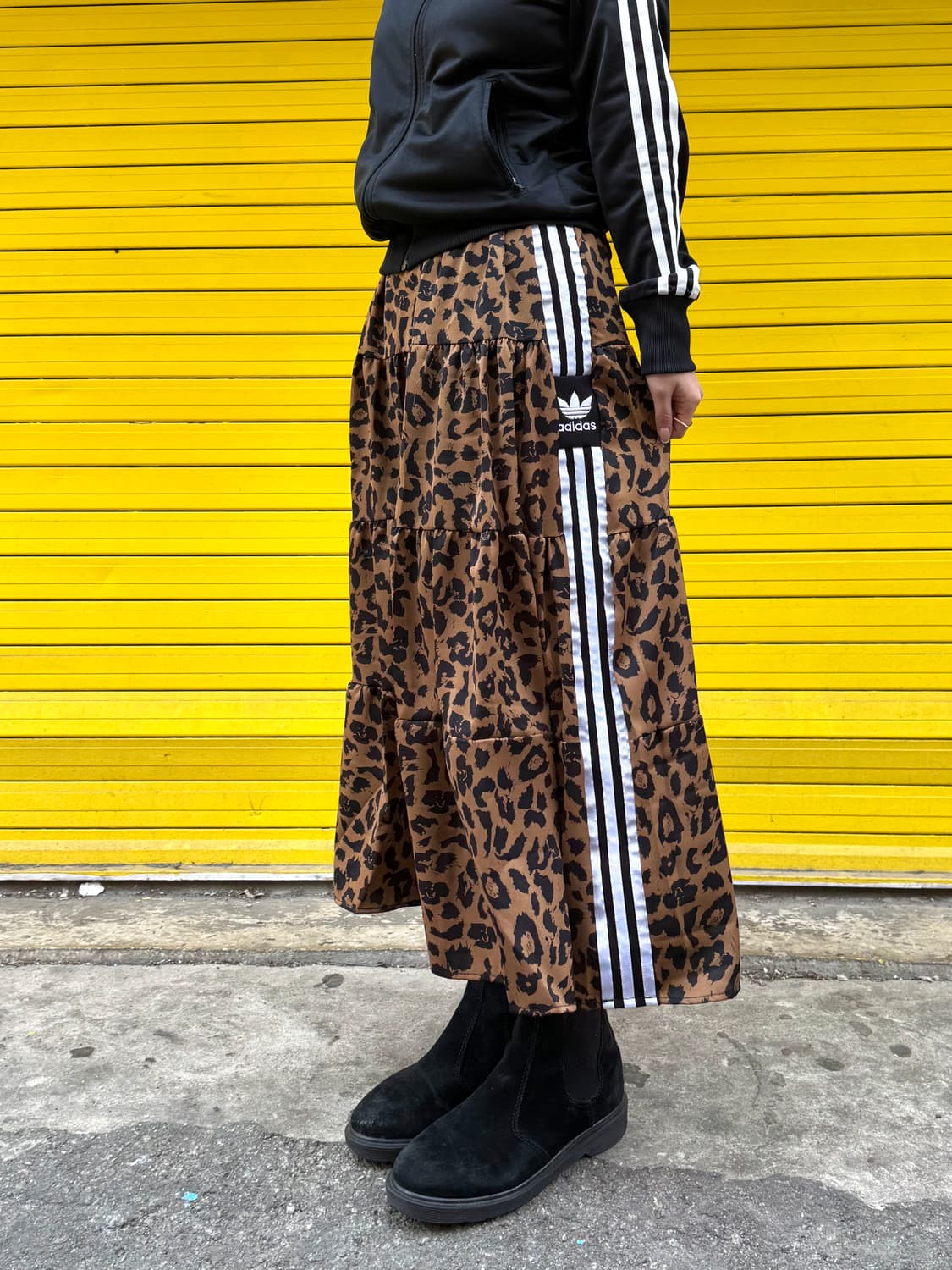 캉캉 플레어 커스텀 스커트 레오파드 상품이미지1