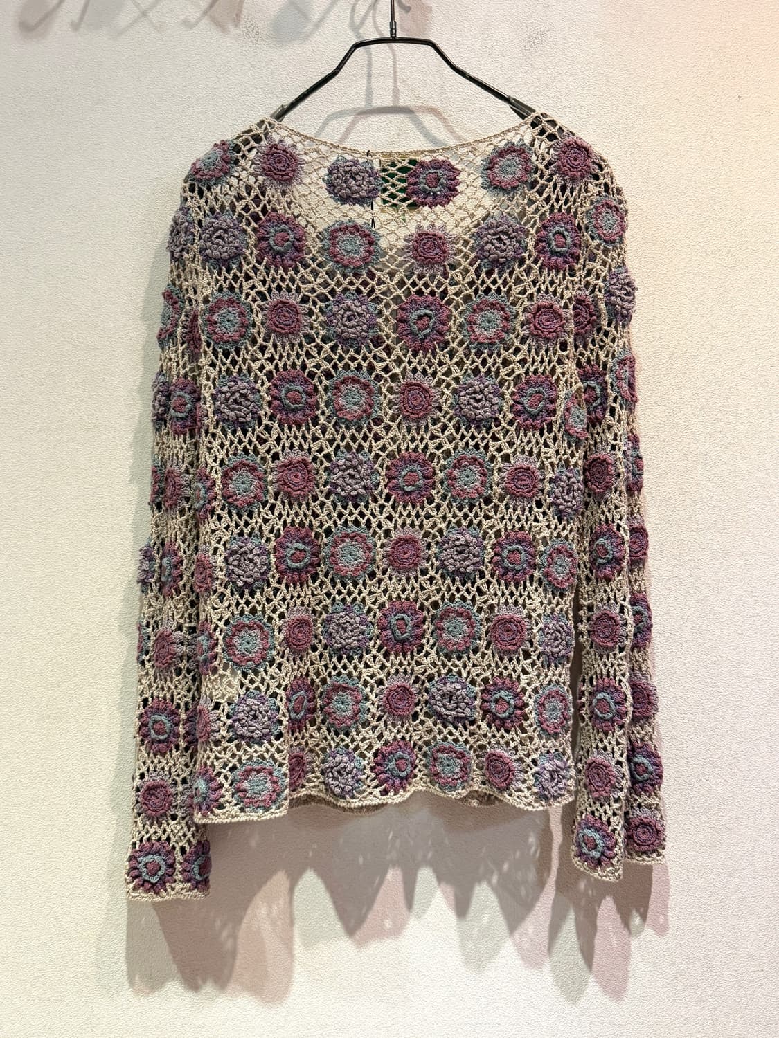 Sybilla Floral Crochet Knit Cardigan 상품이미지2