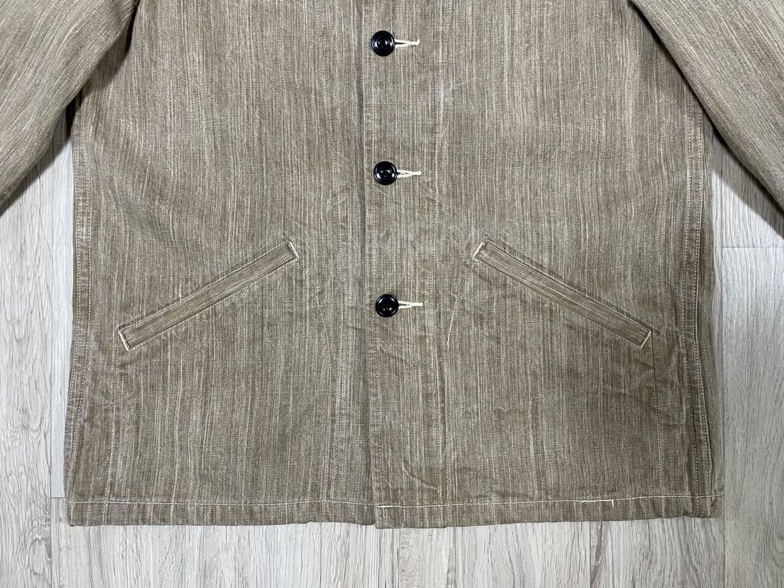 95~100) 슈가케인 베이지데님 커버올 자켓 상품이미지5