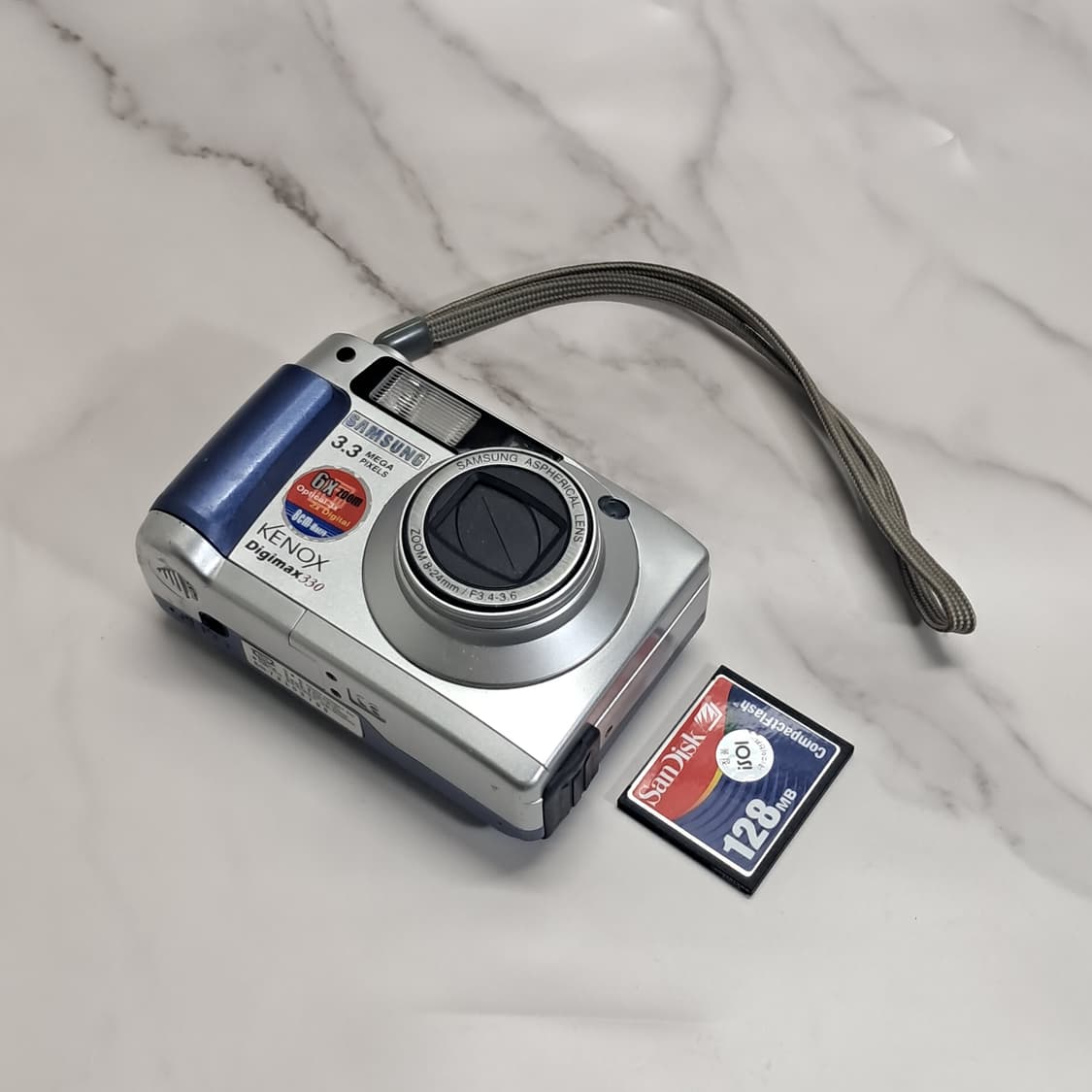하자있음* 삼성 Kenox Digimax 330 빈티지 카메라 상품이미지7