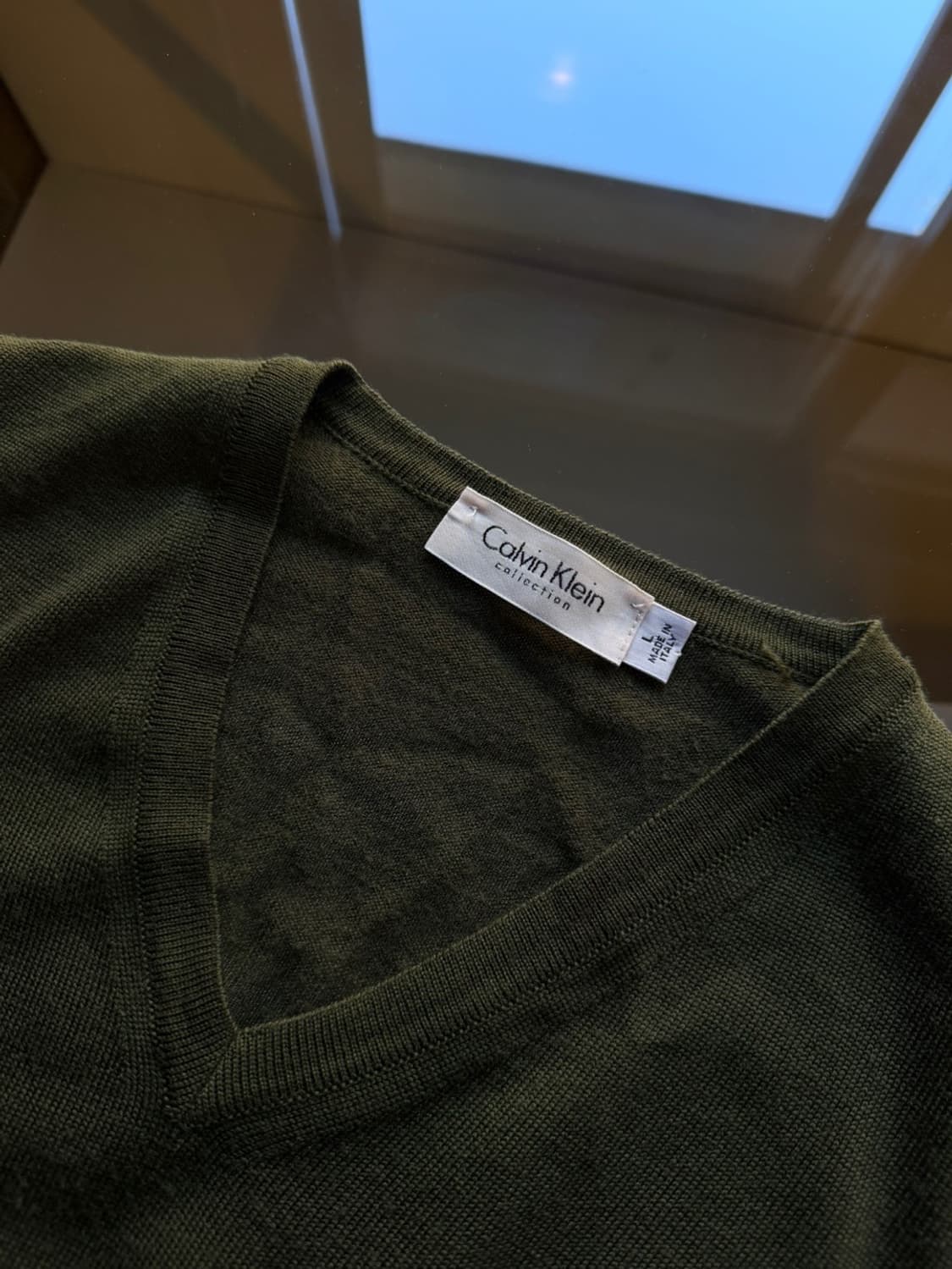 캘빈클라인 브이넥 니트 100 상품이미지7