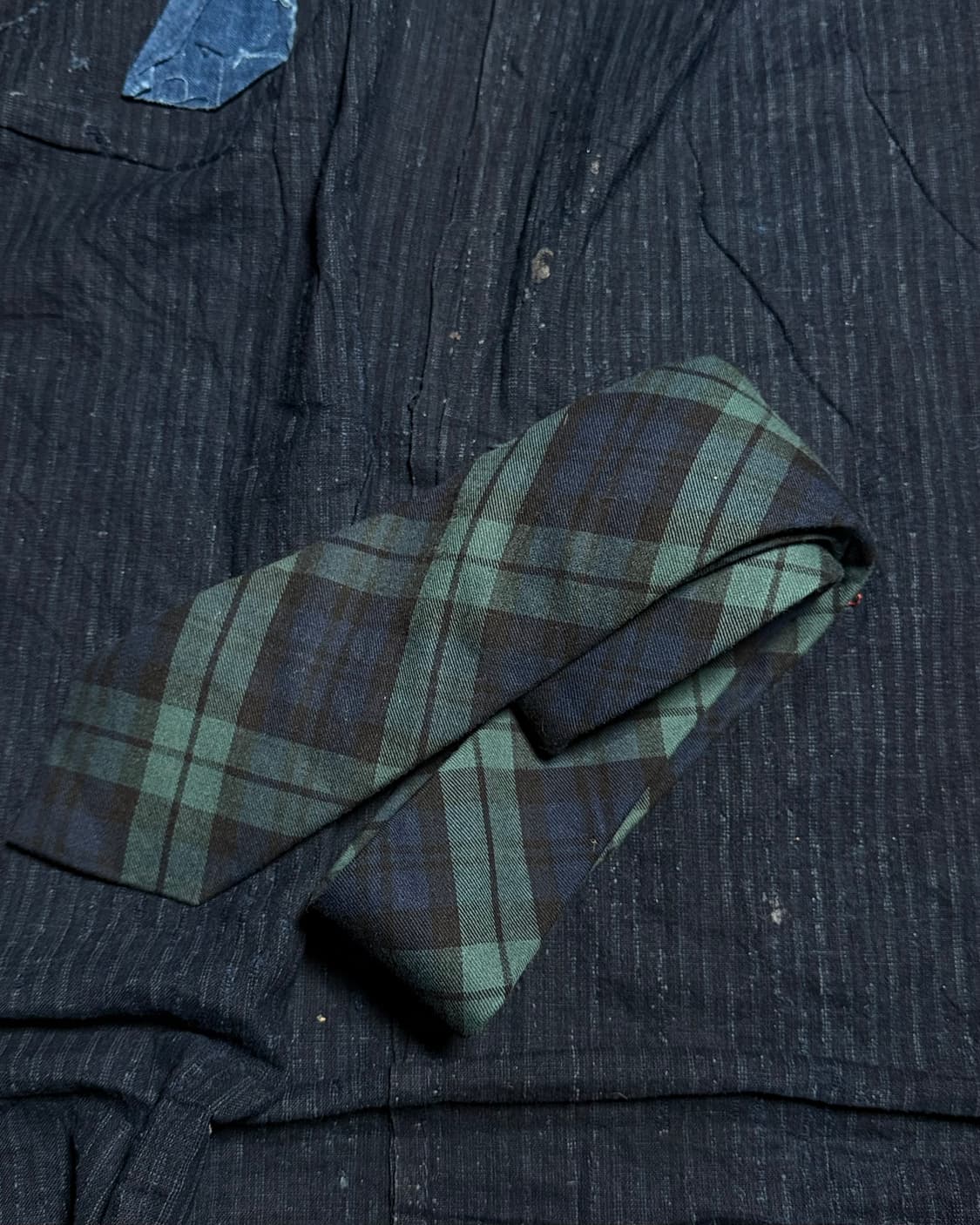 Vernal 블랙와치 패턴 코튼 타이 상품이미지3