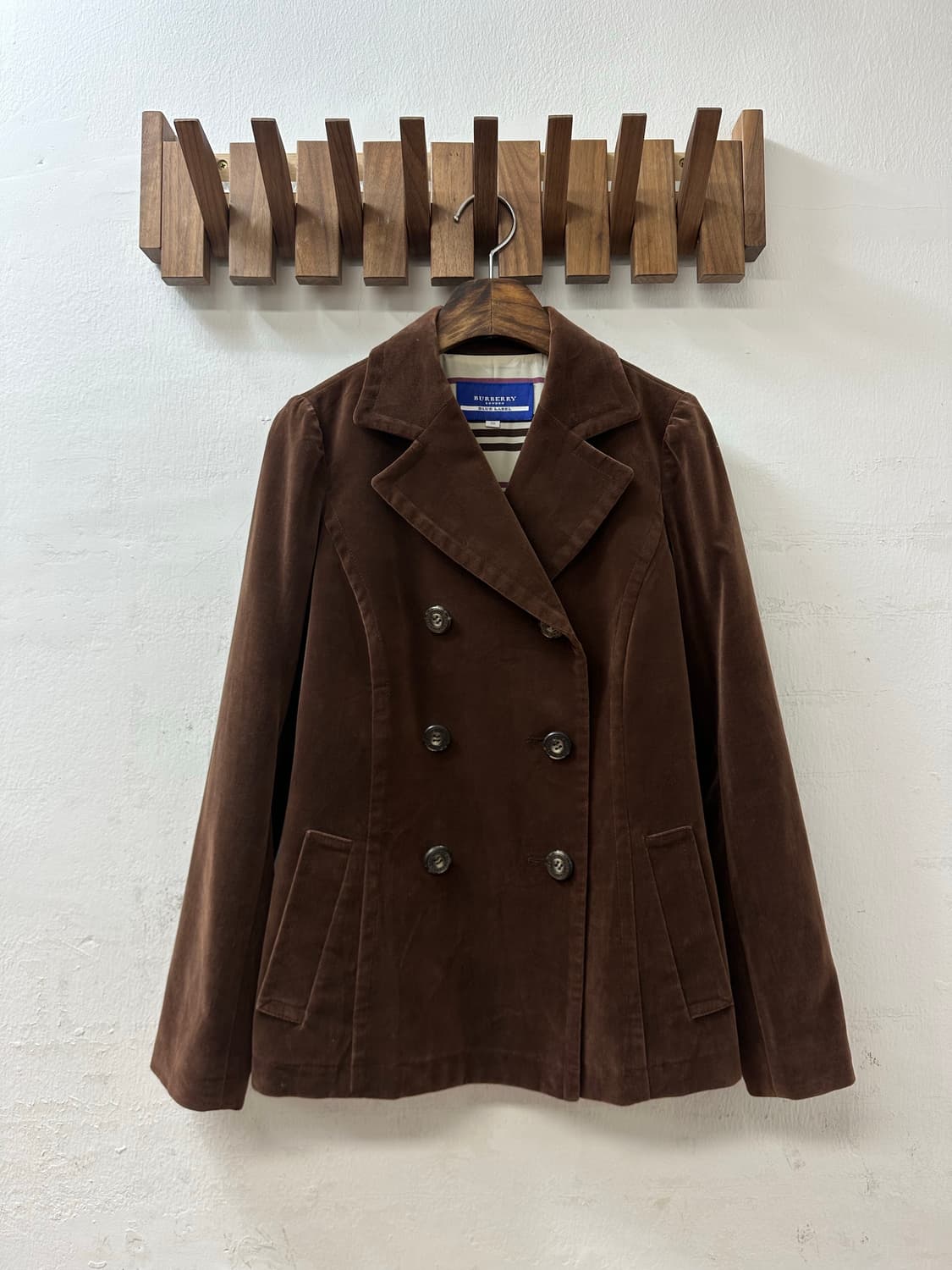 드라이완료 Burberry 버버리 Blue Label 코듀로이 더블 재킷 상품이미지1