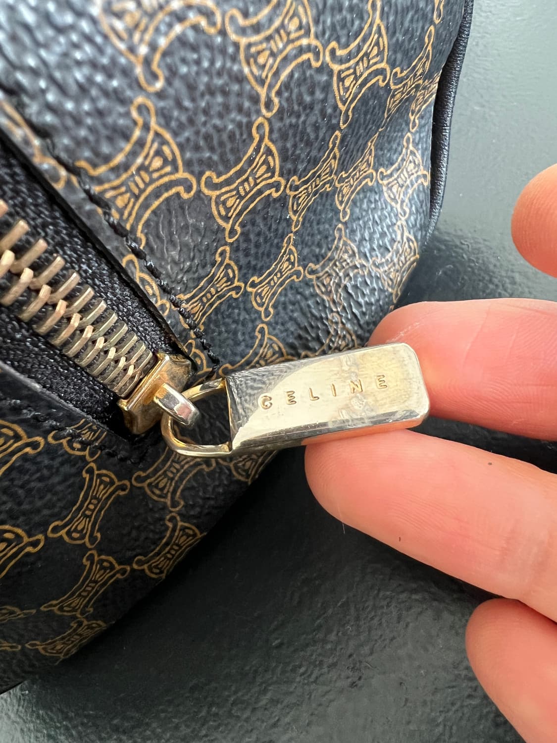 빈티지 셀린 마카담 블랙 미니 보스톤백 상품이미지8