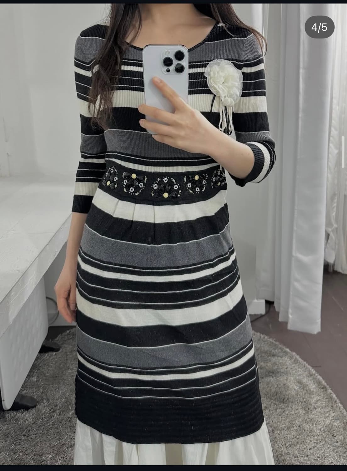 design knit dress 상품이미지2