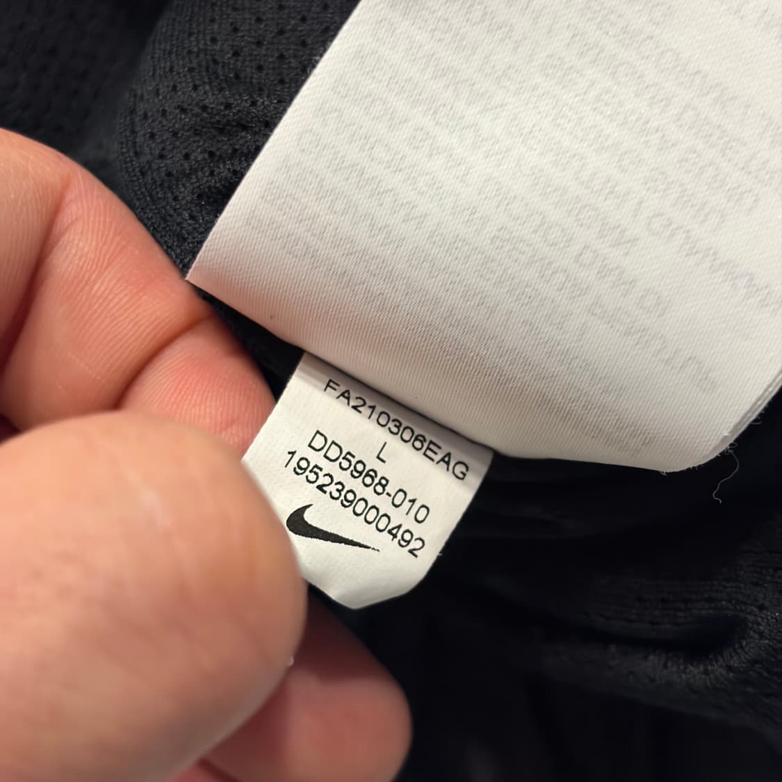 [L] 나이키 라인드 빅스우시 우븐 바람막이 블랙 D389 상품이미지8