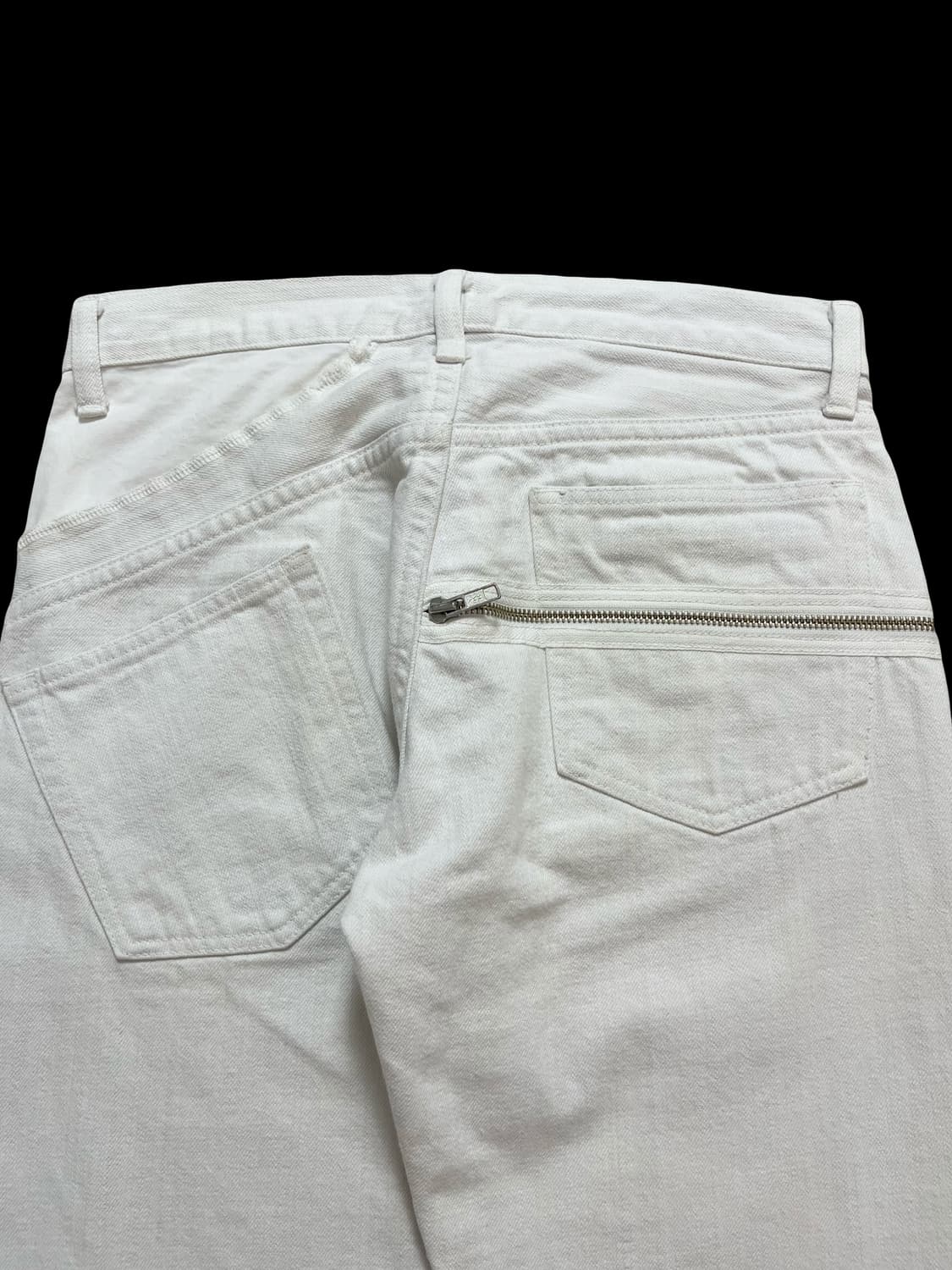 Talking About The Abstraction 지퍼 팬츠 화이트 상품이미지5