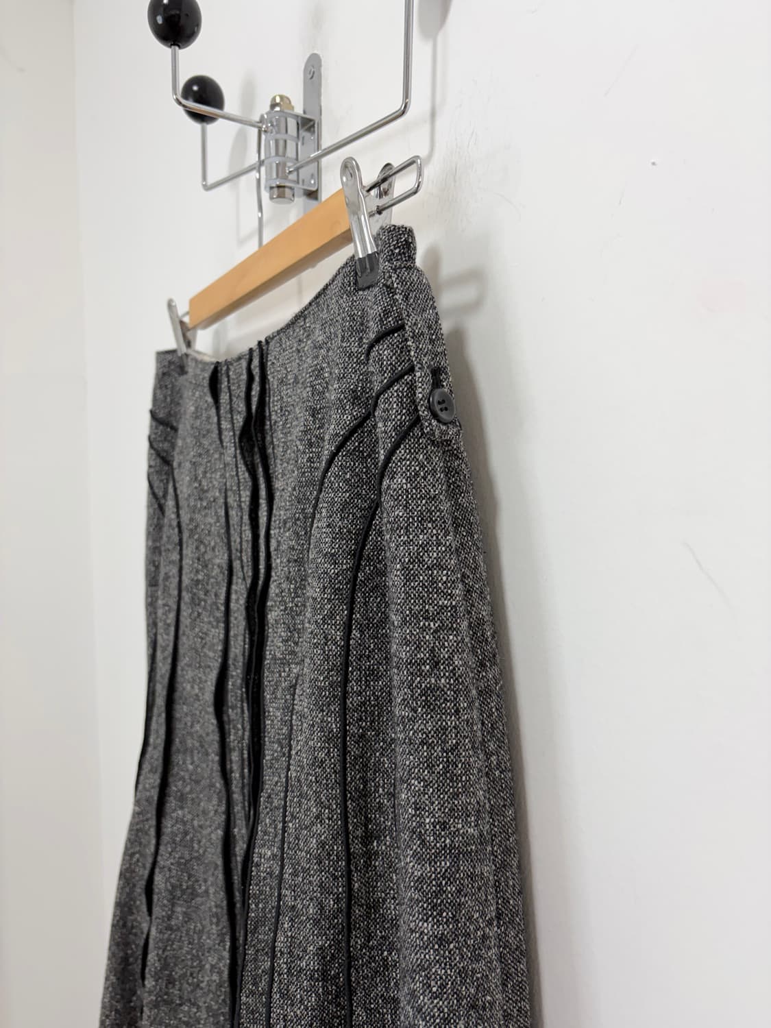 사선 울 스커트 치마 상품이미지4