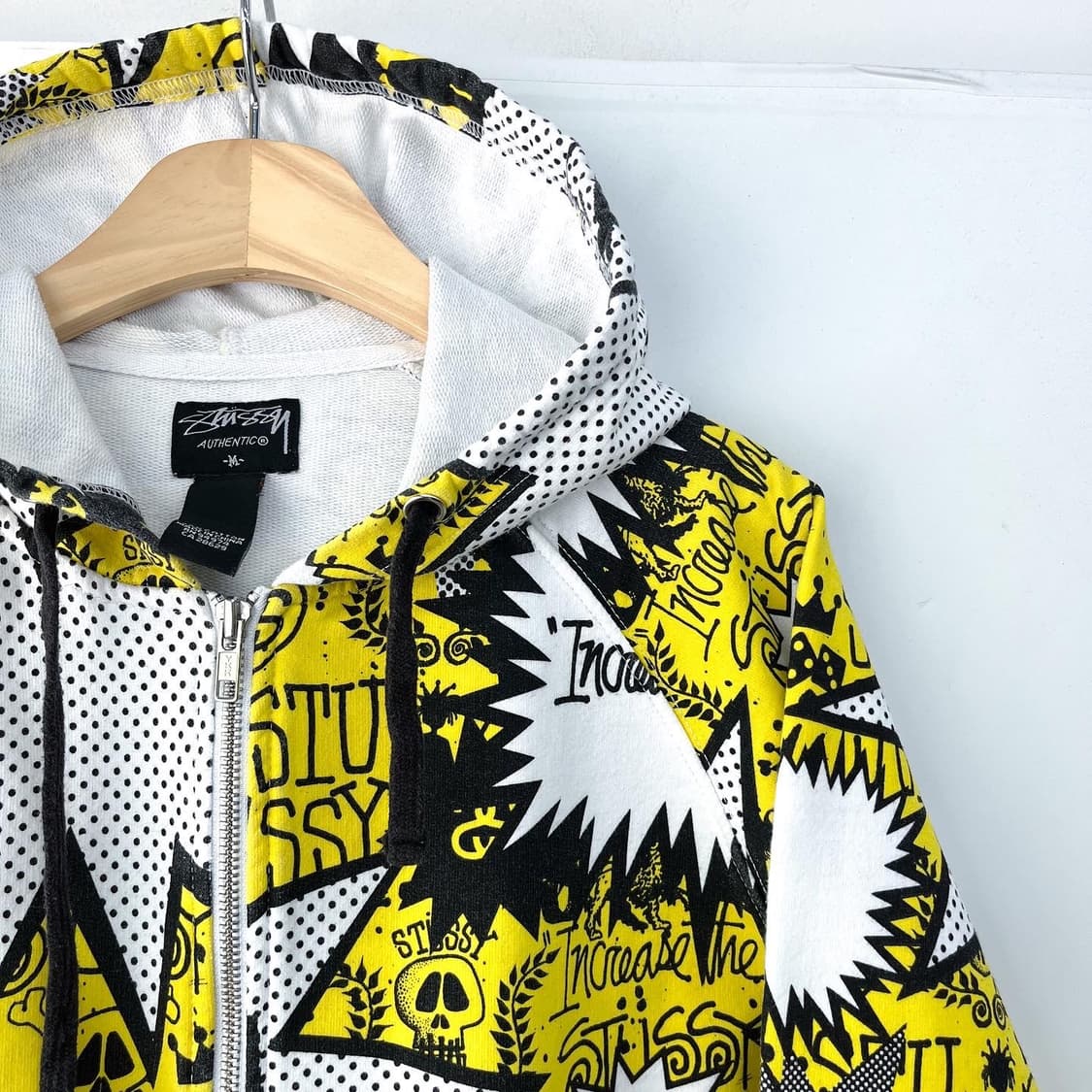 스투시 2008 카툰 모노그램 후드 집업 상품이미지4