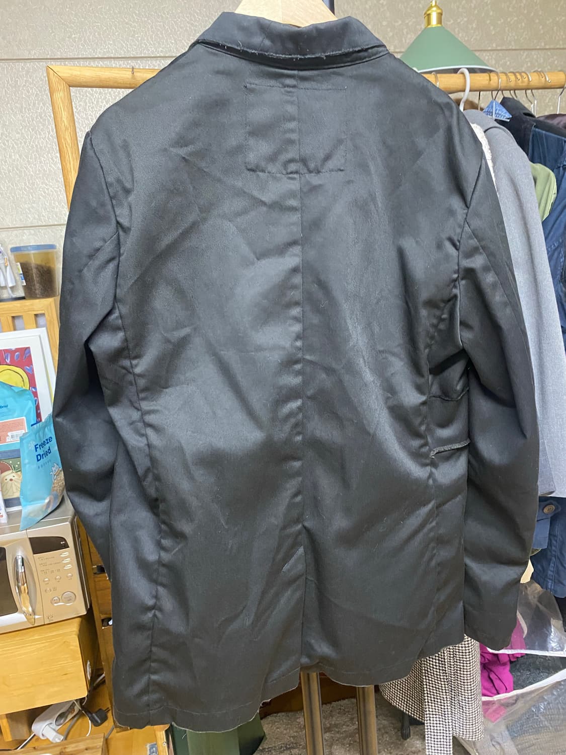 Kittle 블랙 면자켓 상품이미지5