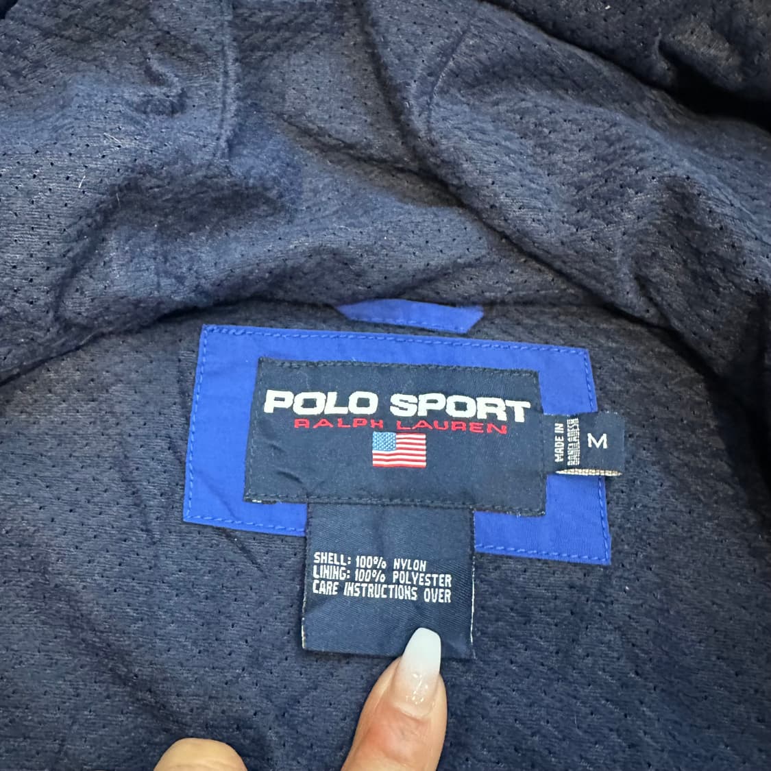 폴로 90s 폴로스포츠 배색 윈드브레이커 자켓M 상품이미지5