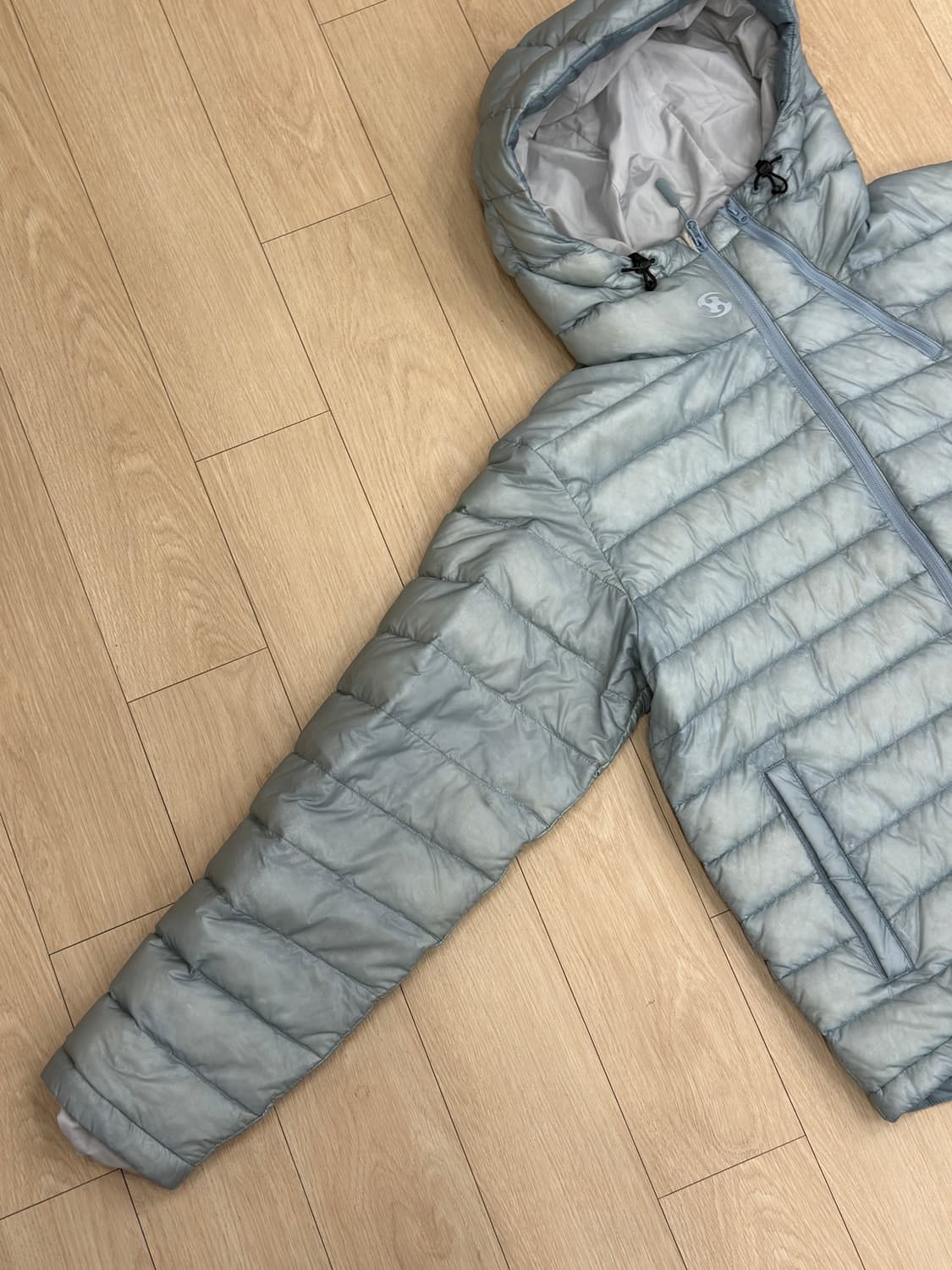 산산기어 서픽스 퍼퍼 자켓 스카이블루 상태 S 상품이미지6