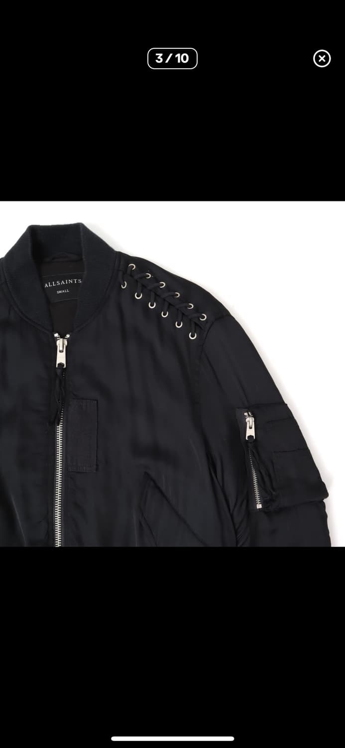 올세인트 브리 레이스드 레이언 봄버 자켓 상품이미지3