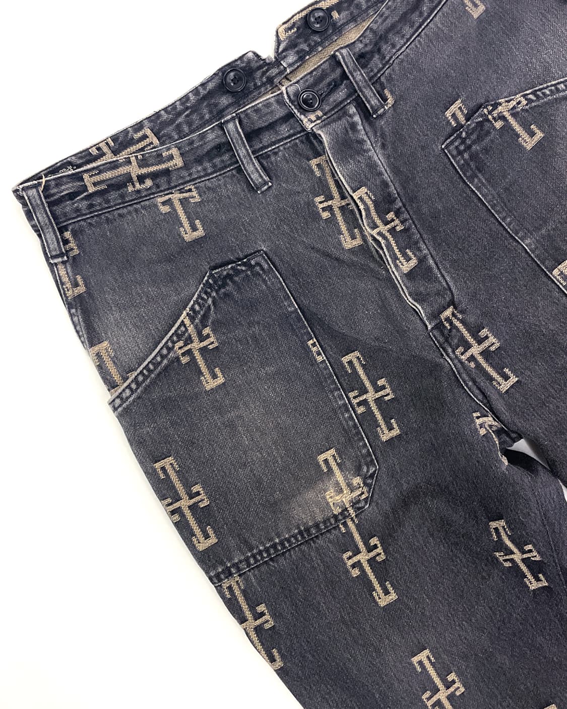 블랙사인 15FW 모키 자카드 몽고메리 팬츠 플레어 34 상품이미지4