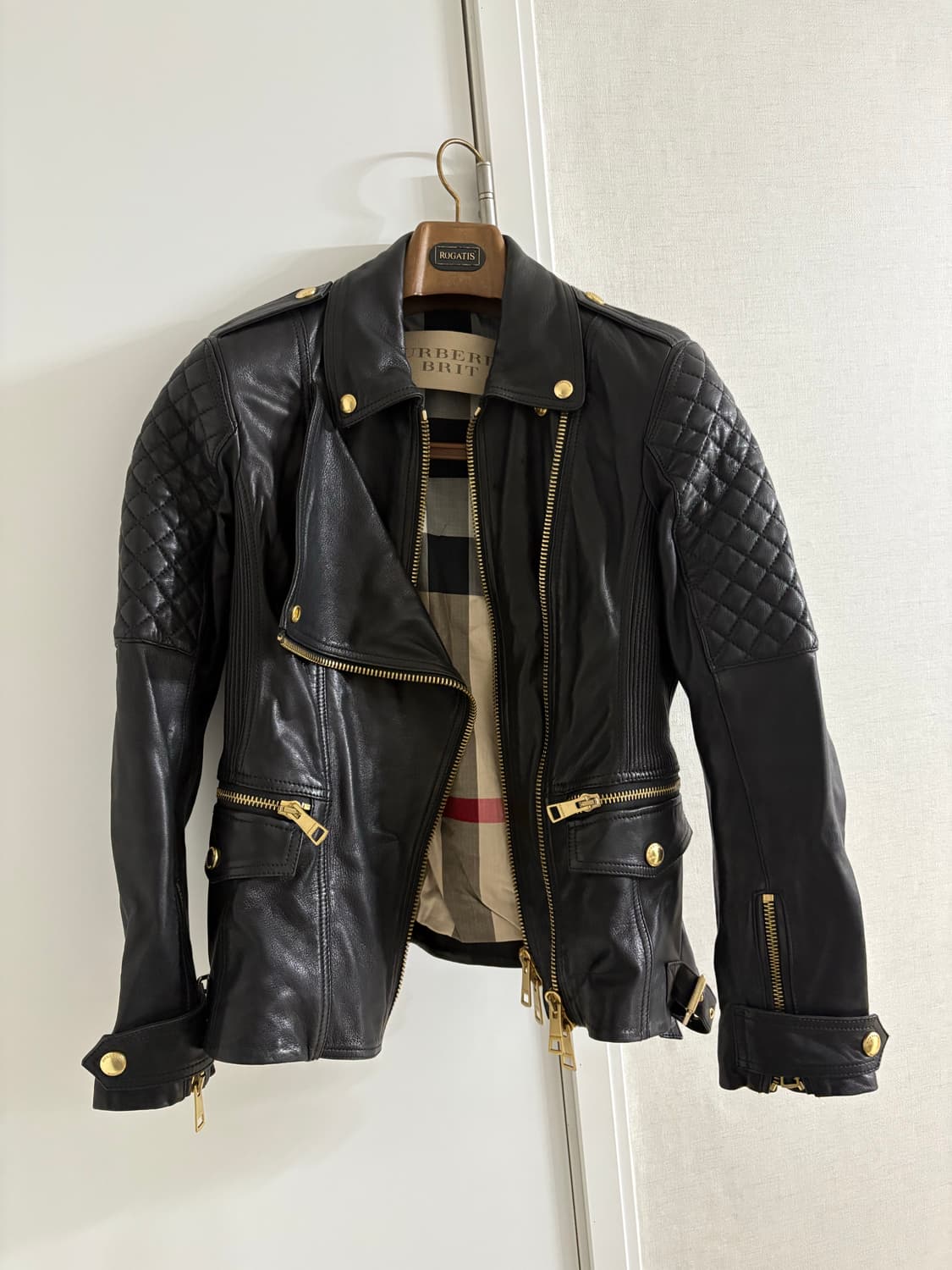 버버리 여성 가죽 라이더 자켓 상품이미지8
