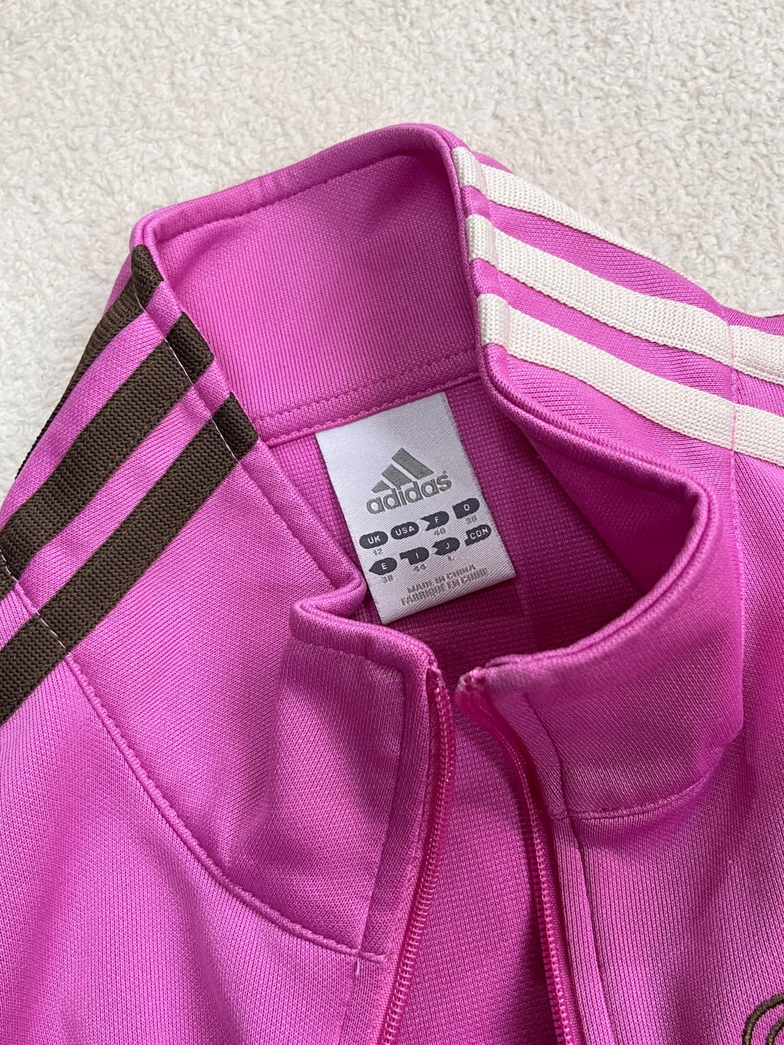 00s ADIDAS 아디다스 파이어버드 트랙탑 핑크&브라운 상품이미지6