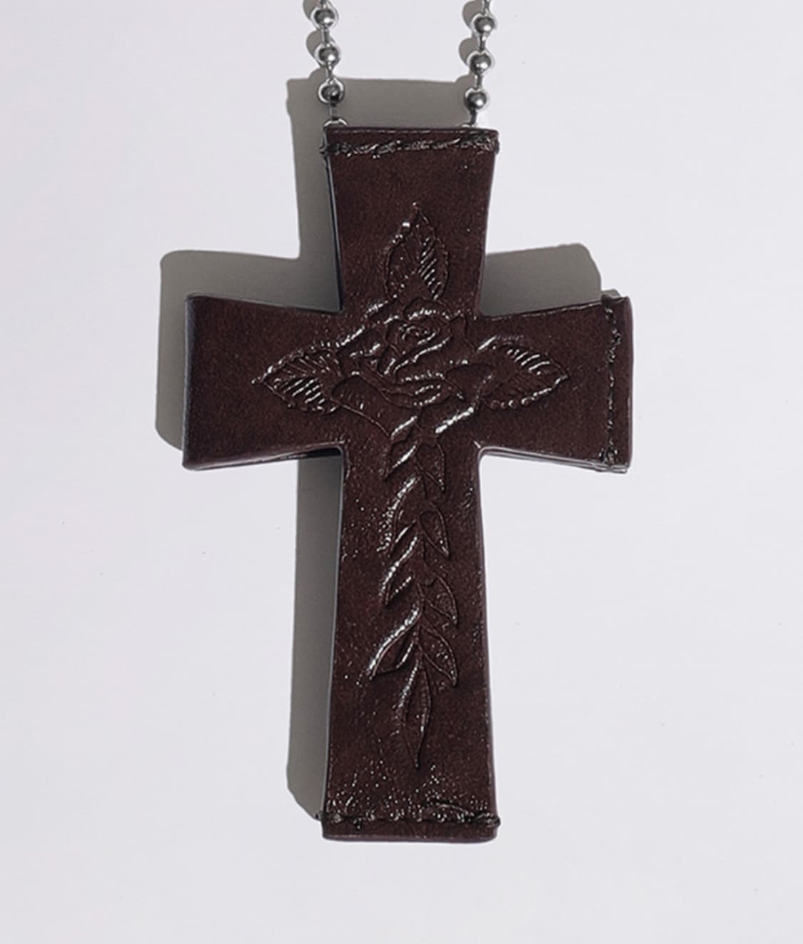 스컬프터 에드하디 레더 크로스 카드지갑 브라운 상품이미지1