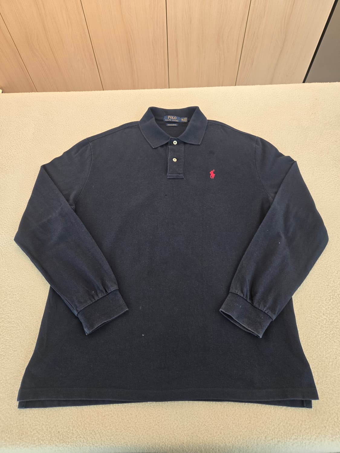폴로 랄프로렌 블랙 긴팔 폴로티 XXL 상품이미지2