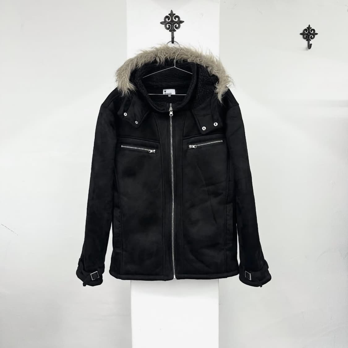 fur mouton hood jacket 상품이미지5
