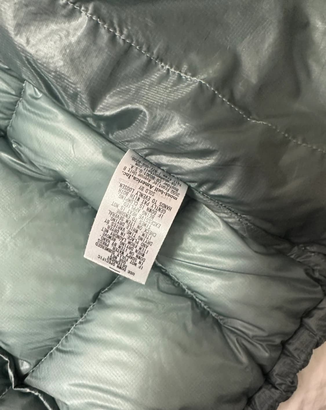 몽벨 EX1000 경량 다운 파카 XL 라이트그레이 상품이미지3