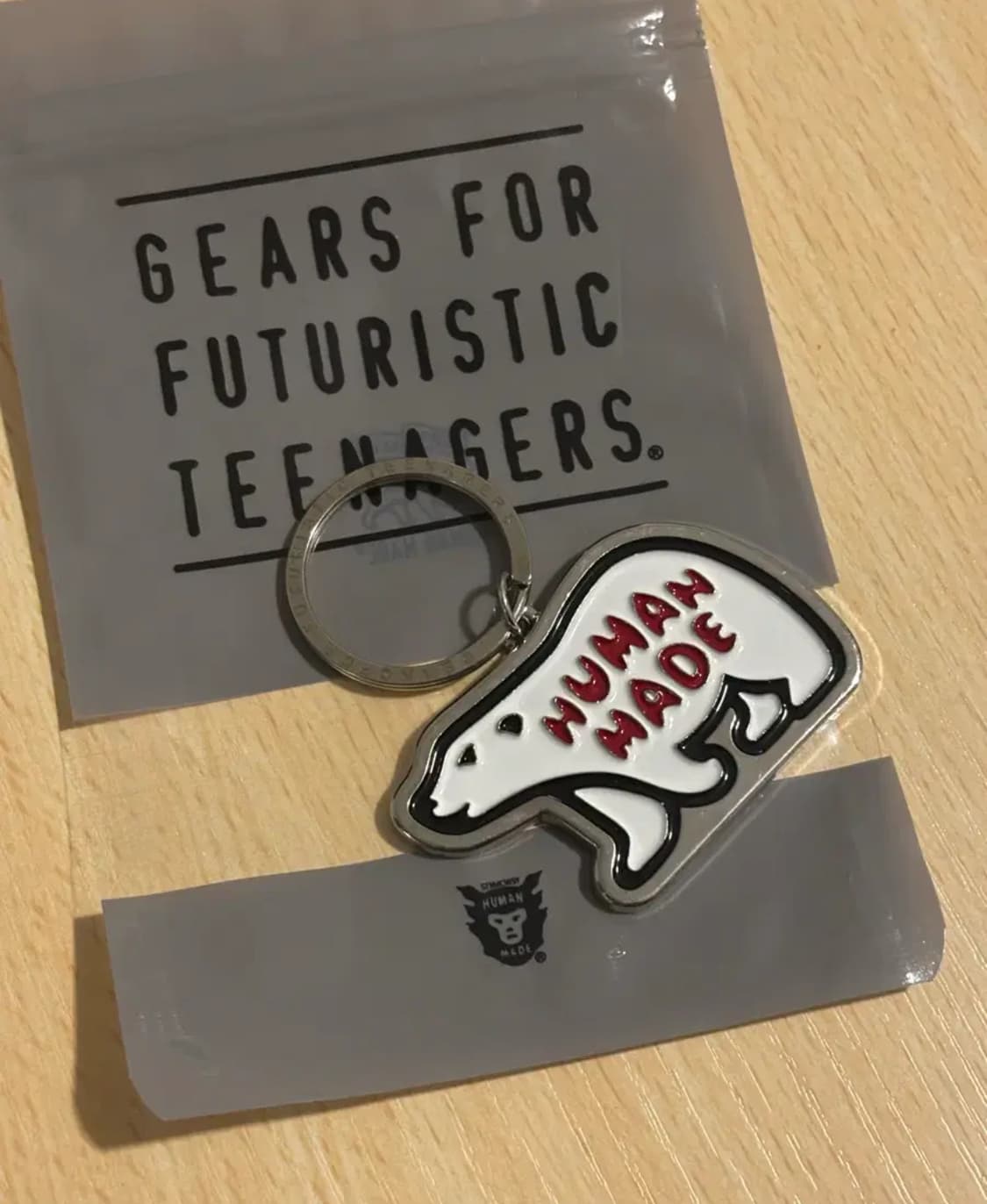 휴먼 메이드 애니멀 키체인 키링 화이트 북극곰 상품이미지1