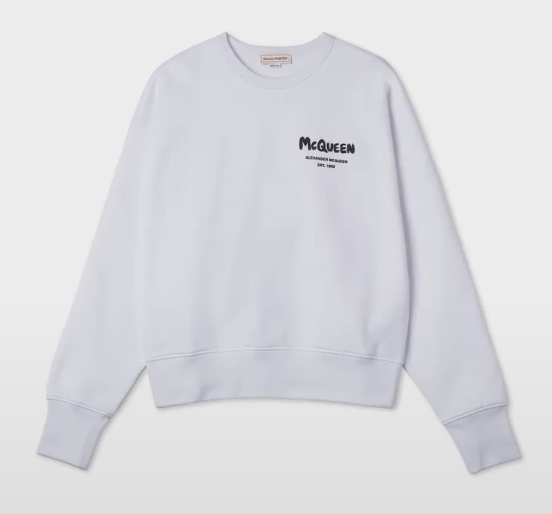 알렉산더맥퀸 로고 맨투맨 상품이미지1