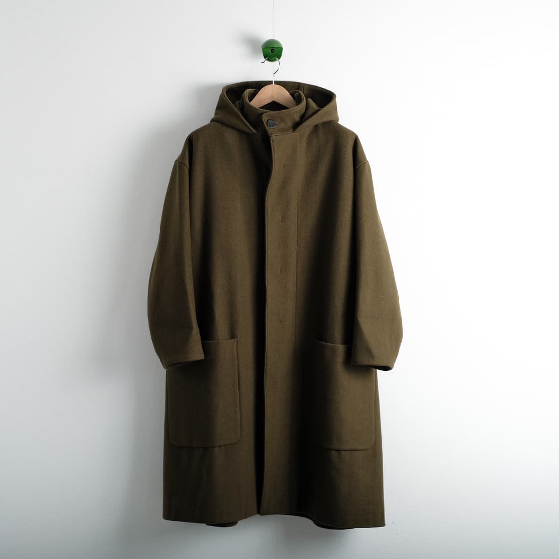 스튜디오 니콜슨 X 글로버올 후드 오버사이즈 울 후디드 코트 L사이즈 상품이미지4