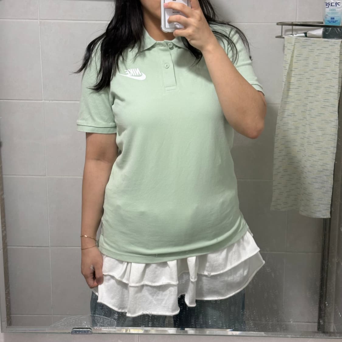 대대장) 나이키 애플민트🍏 슬림핏 pk 티셔츠 M 상품이미지5