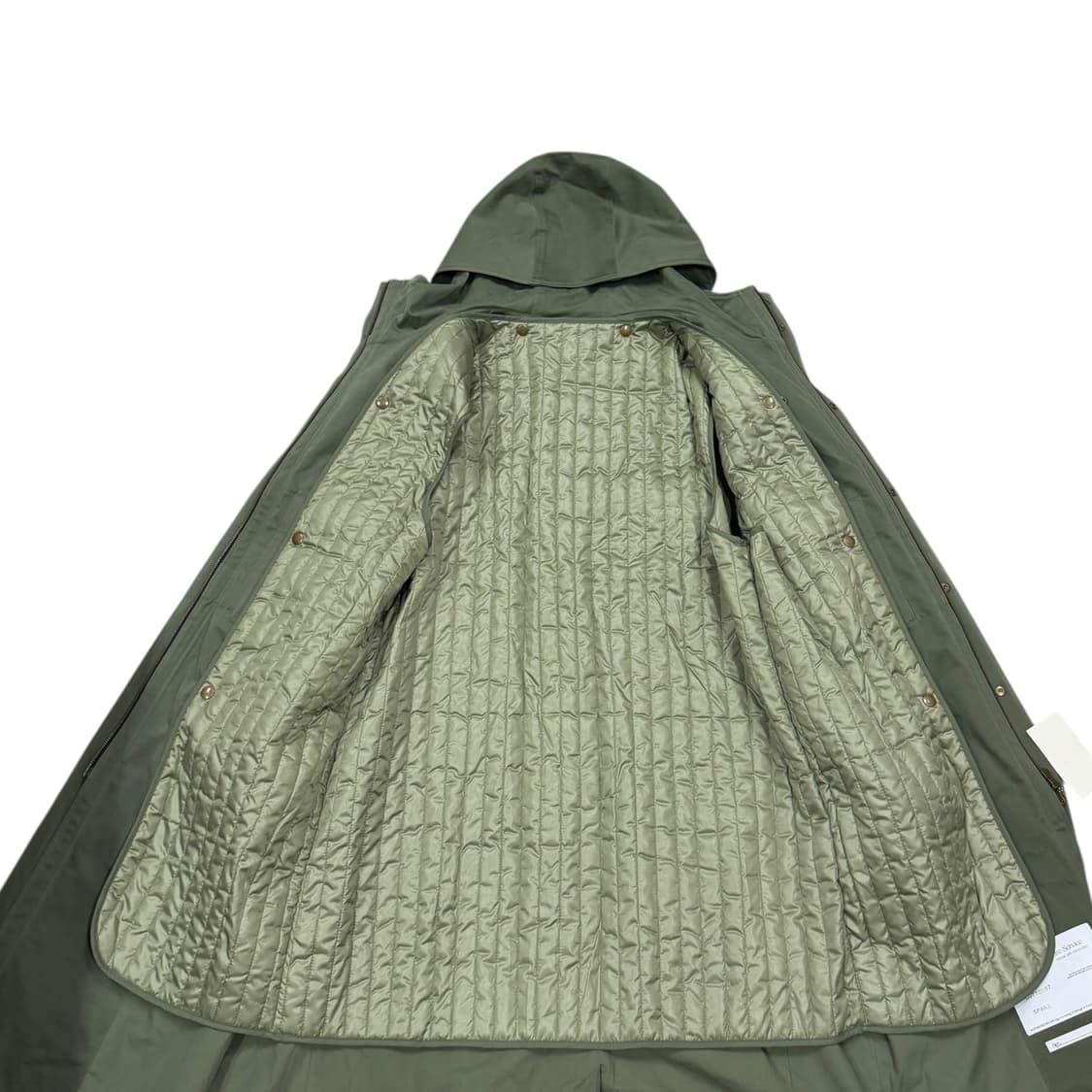 YIYAE 이예 몰스킨 몰스킨 후드 롱파카 카키 L 상품이미지2