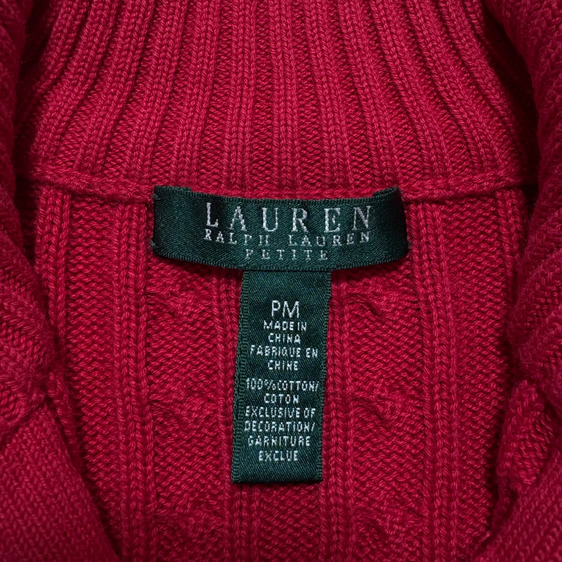 폴로랄프로렌 금장로고 니트집업 상품이미지4