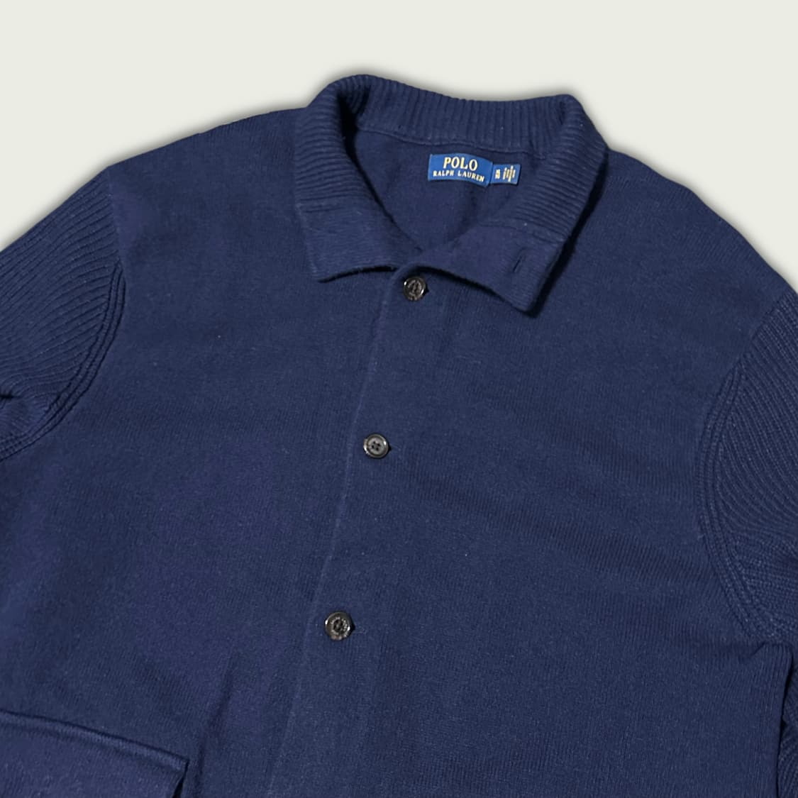 폴로 울 캐시미어 스킷 가디건 상품이미지2