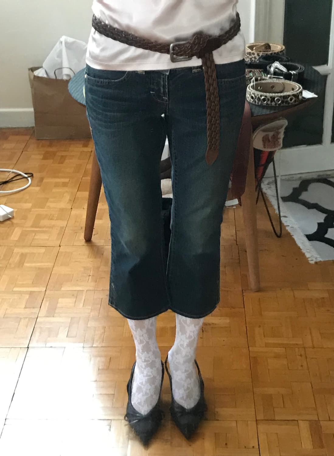vintage denim cropped pants 상품이미지3
