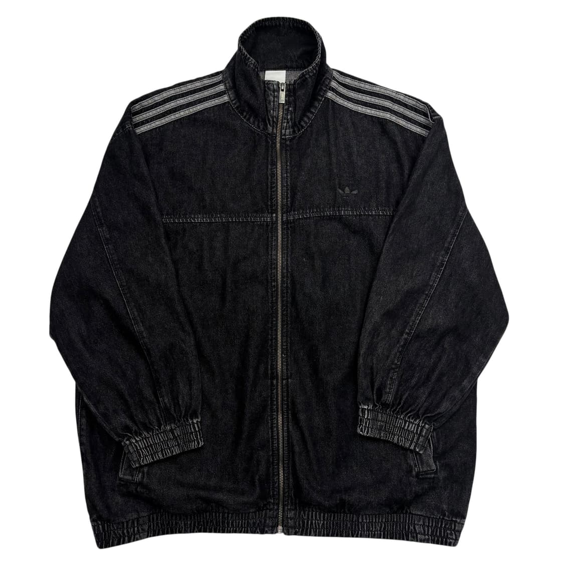 아디다스 아디컬러 데님 흑청 파이어버드 트랙탑 자켓 L 상품이미지1