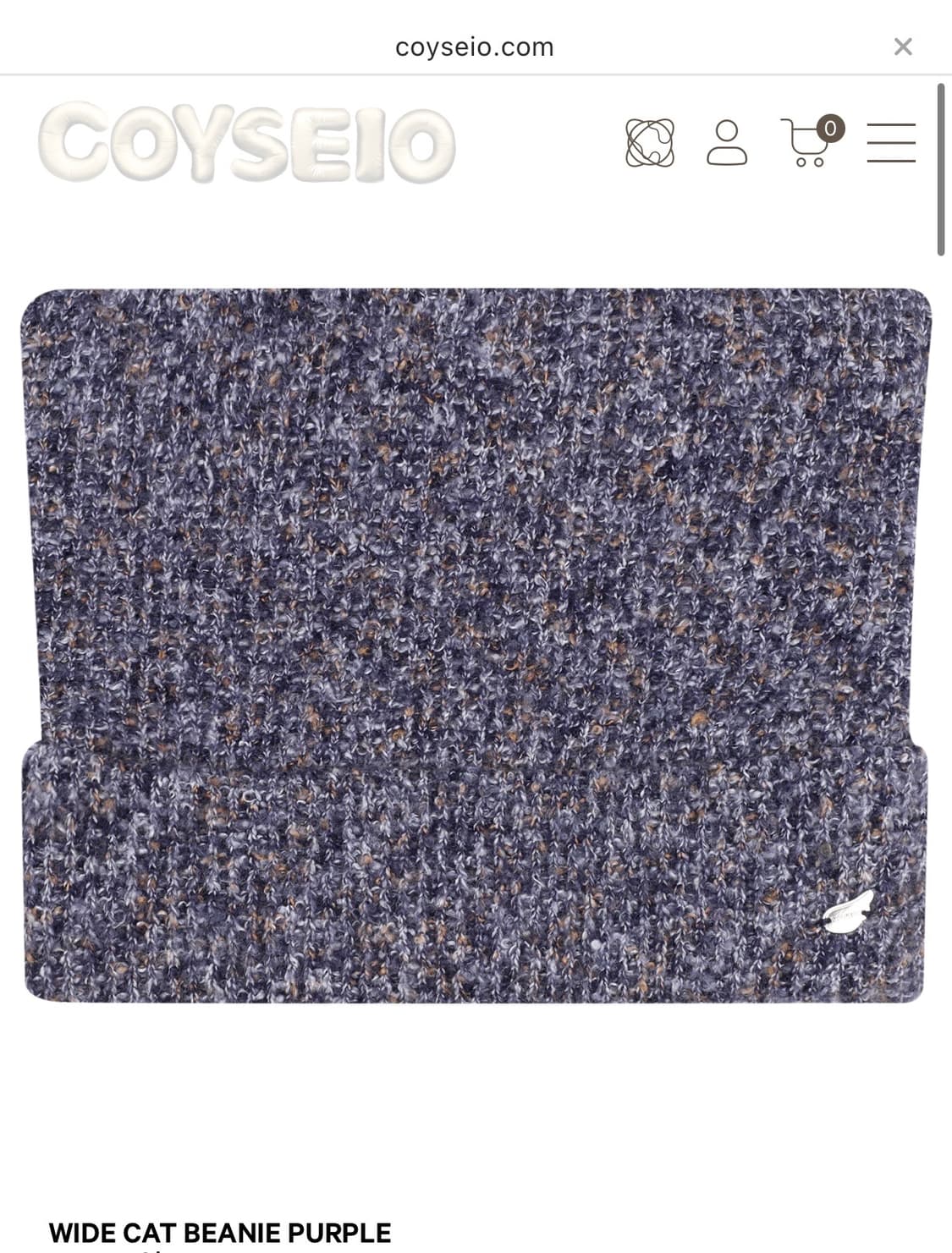 코이세이오 고양이비니 퍼플 색상 상품이미지1